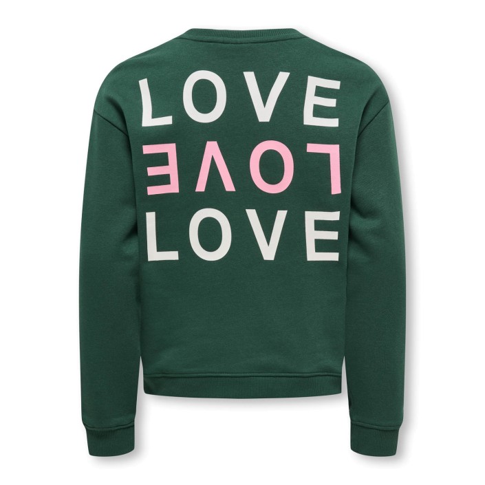 Only KOGCAMINE L/S OVERSIZE O-NECK CS SW: Pineneedle/Love/Cloud Dancer+Sea | Freewear KOGCAMINE L/S OVERSIZE O-NECK CS SW: - www.freewear.nl - Freewear