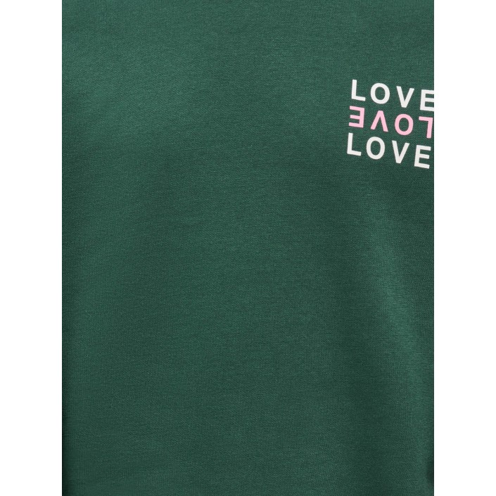 Only KOGCAMINE L/S OVERSIZE O-NECK CS SW: Pineneedle/Love/Cloud Dancer+Sea | Freewear KOGCAMINE L/S OVERSIZE O-NECK CS SW: - www.freewear.nl - Freewear