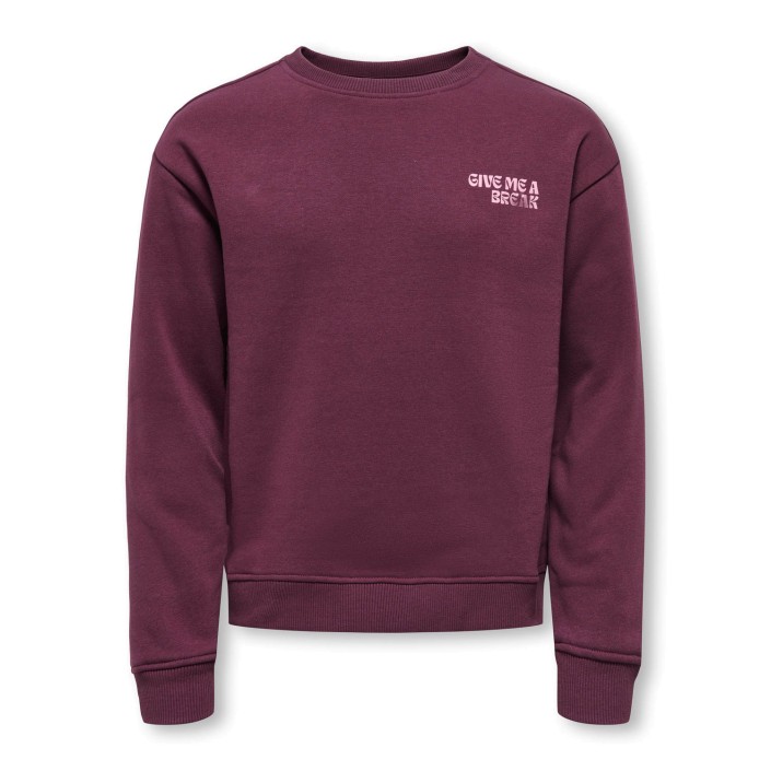 Only KOGCAMINE L/S OVERSIZE O-NECK CS SW: Mauve Wine/Break/Sea Pink | Freewear KOGCAMINE L/S OVERSIZE O-NECK CS SW: - www.freewear.nl - Freewear