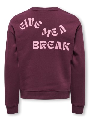 Only KOGCAMINE L/S OVERSIZE O-NECK CS SW: Mauve Wine/Break/Sea Pink | Freewear KOGCAMINE L/S OVERSIZE O-NECK CS SW: - www.freewear.nl - Freewear
