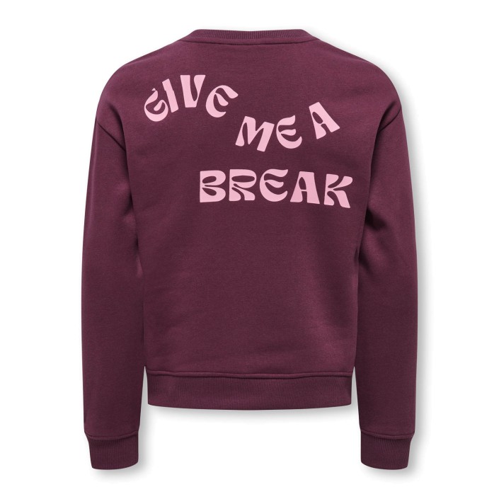 Only KOGCAMINE L/S OVERSIZE O-NECK CS SW: Mauve Wine/Break/Sea Pink | Freewear KOGCAMINE L/S OVERSIZE O-NECK CS SW: - www.freewear.nl - Freewear