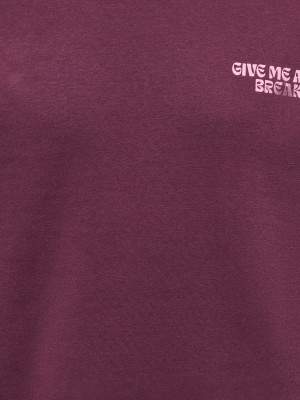 Only KOGCAMINE L/S OVERSIZE O-NECK CS SW: Mauve Wine/Break/Sea Pink | Freewear KOGCAMINE L/S OVERSIZE O-NECK CS SW: - www.freewear.nl - Freewear