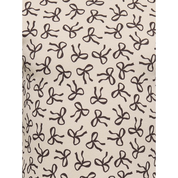 ONLY:KIDS ONLY KMGTRINNY LIFE AOP LS O-NCK TOP JRS: Pumice Stone/Bow | Freewear KMGTRINNY LIFE AOP LS O-NCK TOP JRS: - www.freewear.nl - Freewear