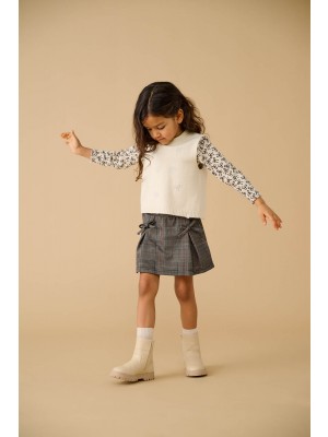 ONLY:KIDS ONLY KMGTRINNY LIFE AOP LS O-NCK TOP JRS: Pumice Stone/Bow | Freewear KMGTRINNY LIFE AOP LS O-NCK TOP JRS: - www.freewear.nl - Freewear
