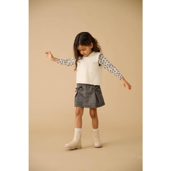 ONLY:KIDS ONLY KMGTRINNY LIFE AOP LS O-NCK TOP JRS: Pumice Stone/Bow | Freewear KMGTRINNY LIFE AOP LS O-NCK TOP JRS: - www.freewear.nl - Freewear