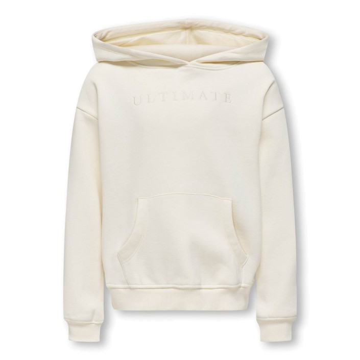 Only KOGBILLIE LIFE L/S HOODIE SWT Antique White/Ultimate | Freewear KOGBILLIE LIFE L/S HOODIE SWT - www.freewear.nl - Freewear