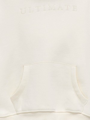 Only KOGBILLIE LIFE L/S HOODIE SWT Antique White/Ultimate | Freewear KOGBILLIE LIFE L/S HOODIE SWT - www.freewear.nl - Freewear