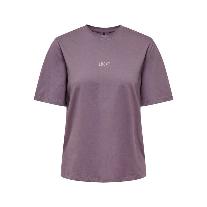 Only ONLMOODY LIFE S/S WORD TOP BOX JRS Moonscape/Lucky | Freewear ONLMOODY LIFE S/S WORD TOP BOX JRS - www.freewear.nl - Freewear