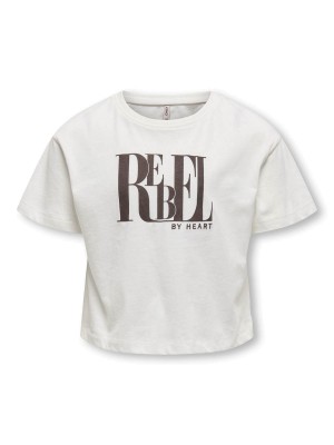 Only KOGLEONA LIFE SS PRINT TOP JRS Cloud Dancer/Rebel | Freewear KOGLEONA LIFE SS PRINT TOP JRS - www.freewear.nl - Freewear