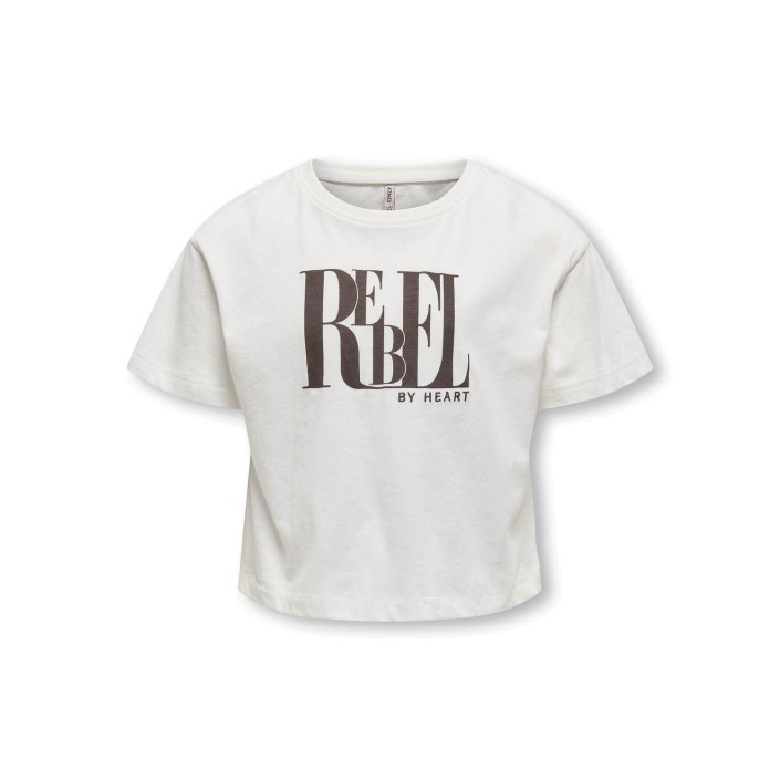 Only KOGLEONA LIFE SS PRINT TOP JRS Cloud Dancer/Rebel | Freewear KOGLEONA LIFE SS PRINT TOP JRS - www.freewear.nl - Freewear