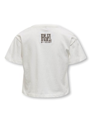 Only KOGLEONA LIFE SS PRINT TOP JRS Cloud Dancer/Rebel | Freewear KOGLEONA LIFE SS PRINT TOP JRS - www.freewear.nl - Freewear