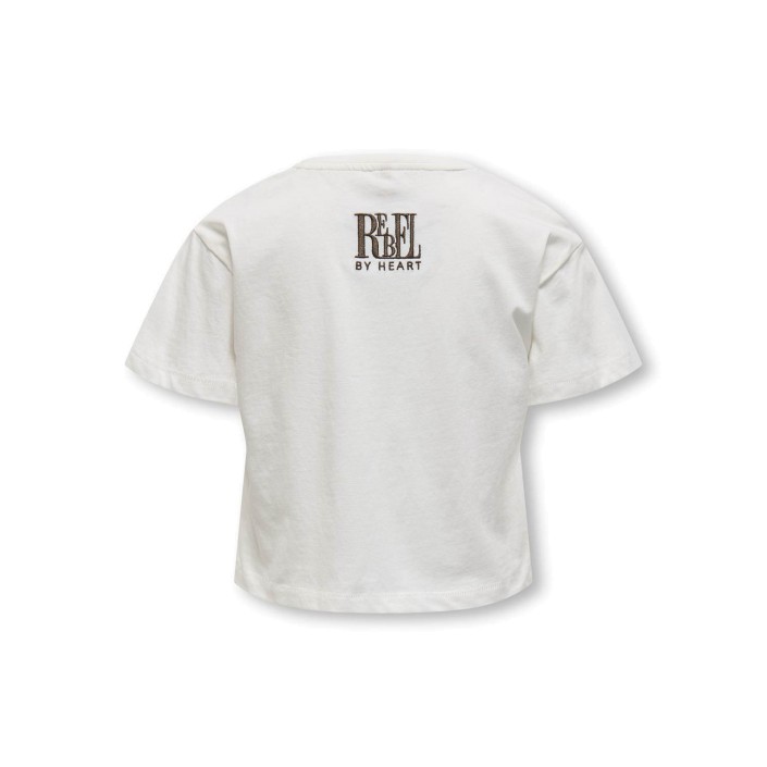 Only KOGLEONA LIFE SS PRINT TOP JRS Cloud Dancer/Rebel | Freewear KOGLEONA LIFE SS PRINT TOP JRS - www.freewear.nl - Freewear