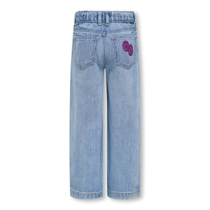 ONLY:KIDS ONLY KMGCOMET SMILEY WIDE DNM NOOS Light Blue Denim | Freewear KMGCOMET SMILEY WIDE DNM NOOS - www.freewear.nl - Freewear