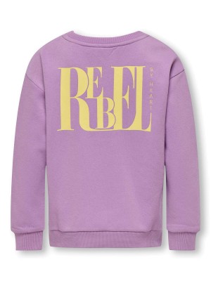 Only KOGLEONORA LIFE L/S PRINTED PULLOVE: African Violet/Rebel | Freewear KOGLEONORA LIFE L/S PRINTED PULLOVE: - www.freewear.nl - Freewear