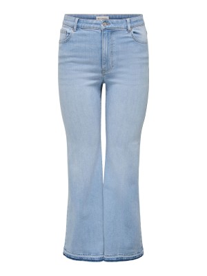 Carmakoma CARTIGER MW WIDE LB FLARED DNM PIM Light Blue Denim | Freewear CARTIGER MW WIDE LB FLARED DNM PIM - www.freewear.nl - Freewear