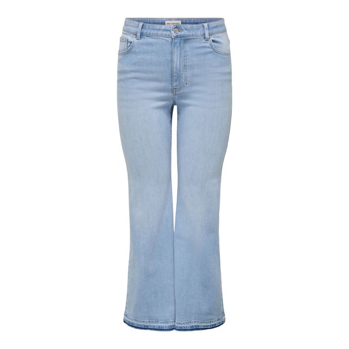 Carmakoma CARTIGER MW WIDE LB FLARED DNM PIM Light Blue Denim | Freewear CARTIGER MW WIDE LB FLARED DNM PIM - www.freewear.nl - Freewear