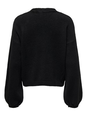 Only ONLDONNA LS BOW V-NECK KNT Black | Freewear ONLDONNA LS BOW V-NECK KNT - www.freewear.nl - Freewear