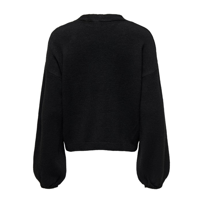 Only ONLDONNA LS BOW V-NECK KNT Black | Freewear ONLDONNA LS BOW V-NECK KNT - www.freewear.nl - Freewear