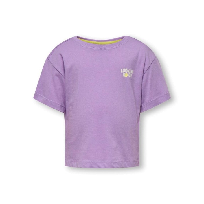 ONLY:KIDS ONLY KMGRENNA LIFE S/S LOOSE PRINT TOP J: African Violet/Good | Freewear KMGRENNA LIFE S/S LOOSE PRINT TOP J: - www.freewear.nl - Freewear