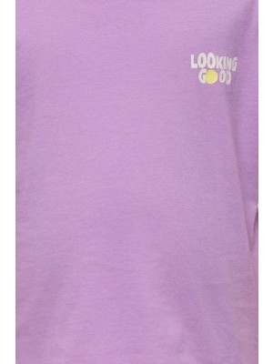 ONLY:KIDS ONLY KMGRENNA LIFE S/S LOOSE PRINT TOP J: African Violet/Good | Freewear KMGRENNA LIFE S/S LOOSE PRINT TOP J: - www.freewear.nl - Freewear
