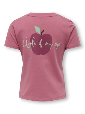 ONLY:KIDS ONLY KMGCANDY LIFE S/S PRINTED TEE JRS N: Heather Rose/Apple | Freewear KMGCANDY LIFE S/S PRINTED TEE JRS N: - www.freewear.nl - Freewear