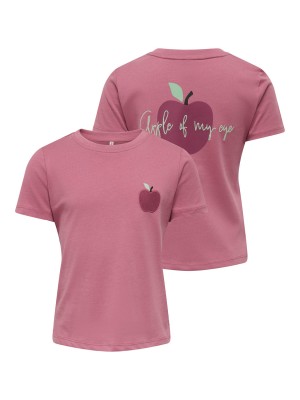 ONLY:KIDS ONLY KMGCANDY LIFE S/S PRINTED TEE JRS N: Heather Rose/Apple | Freewear KMGCANDY LIFE S/S PRINTED TEE JRS N: - www.freewear.nl - Freewear