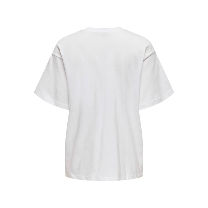 Only ONLWENDY LIFE S/S TEXT DETAIL TOP J: Bright White/Pretend | Freewear ONLWENDY LIFE S/S TEXT DETAIL TOP J: - www.freewear.nl - Freewear