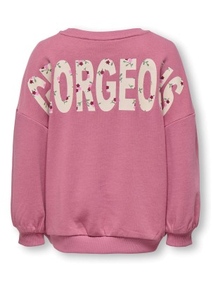 ONLY:KIDS ONLY KMGGEORGIA LIFE LS PRINT UB SWT NOO: Heather Rose/Georgeous | Freewear KMGGEORGIA LIFE LS PRINT UB SWT NOO: - www.freewear.nl - Freewear