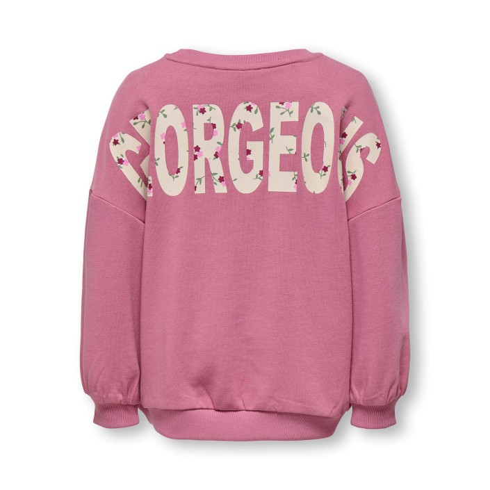 ONLY:KIDS ONLY KMGGEORGIA LIFE LS PRINT UB SWT NOO: Heather Rose/Georgeous | Freewear KMGGEORGIA LIFE LS PRINT UB SWT NOO: - www.freewear.nl - Freewear