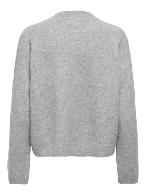 Only ONLPIEMONTE L/S CARDIGAN KNT NOOS Light Grey Melange | Freewear ONLPIEMONTE L/S CARDIGAN KNT NOOS - www.freewear.nl - Freewear
