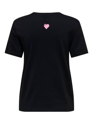 Only ONLLOTTE LIFE REG S/S NOT TOP BOX J: Black/Not lovers | Freewear ONLLOTTE LIFE REG S/S NOT TOP BOX J: - www.freewear.nl - Freewear