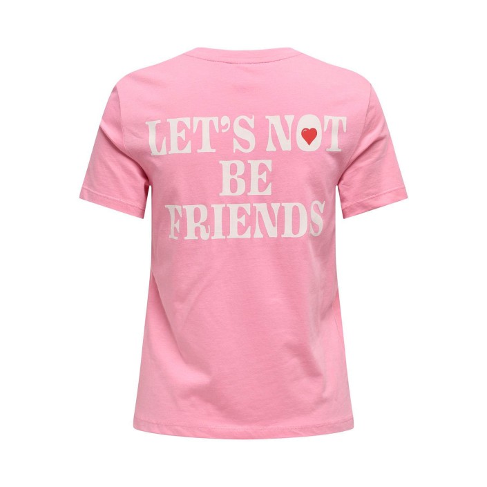 Only ONLLOTTE LIFE REG S/S NOT TOP BOX J: Sachet Pink/Not friends | Freewear ONLLOTTE LIFE REG S/S NOT TOP BOX J: - www.freewear.nl - Freewear