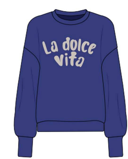 ONLZENJA L/S O-NECK PRINT BOX CS SW
