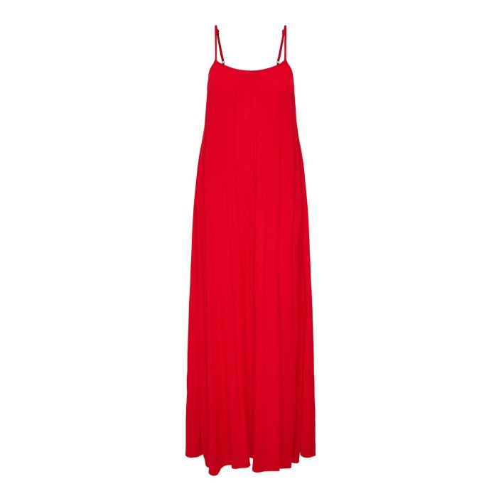 Only ONLNIKI STRAP MAXI DRESS WVN High Risk Red | Freewear ONLNIKI STRAP MAXI DRESS WVN - www.freewear.nl - Freewear