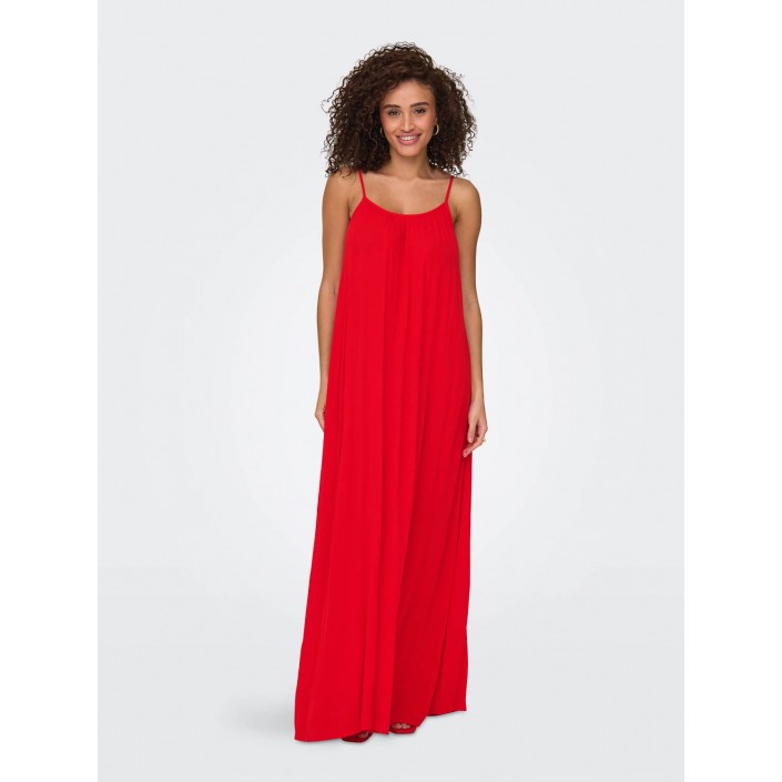 Only ONLNIKI STRAP MAXI DRESS WVN High Risk Red | Freewear ONLNIKI STRAP MAXI DRESS WVN - www.freewear.nl - Freewear