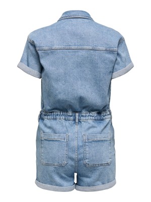 Only ONLCASTEL S/S DNM PLAYSUIT AZG Light Blue Denim | Freewear ONLCASTEL S/S DNM PLAYSUIT AZG - www.freewear.nl - Freewear