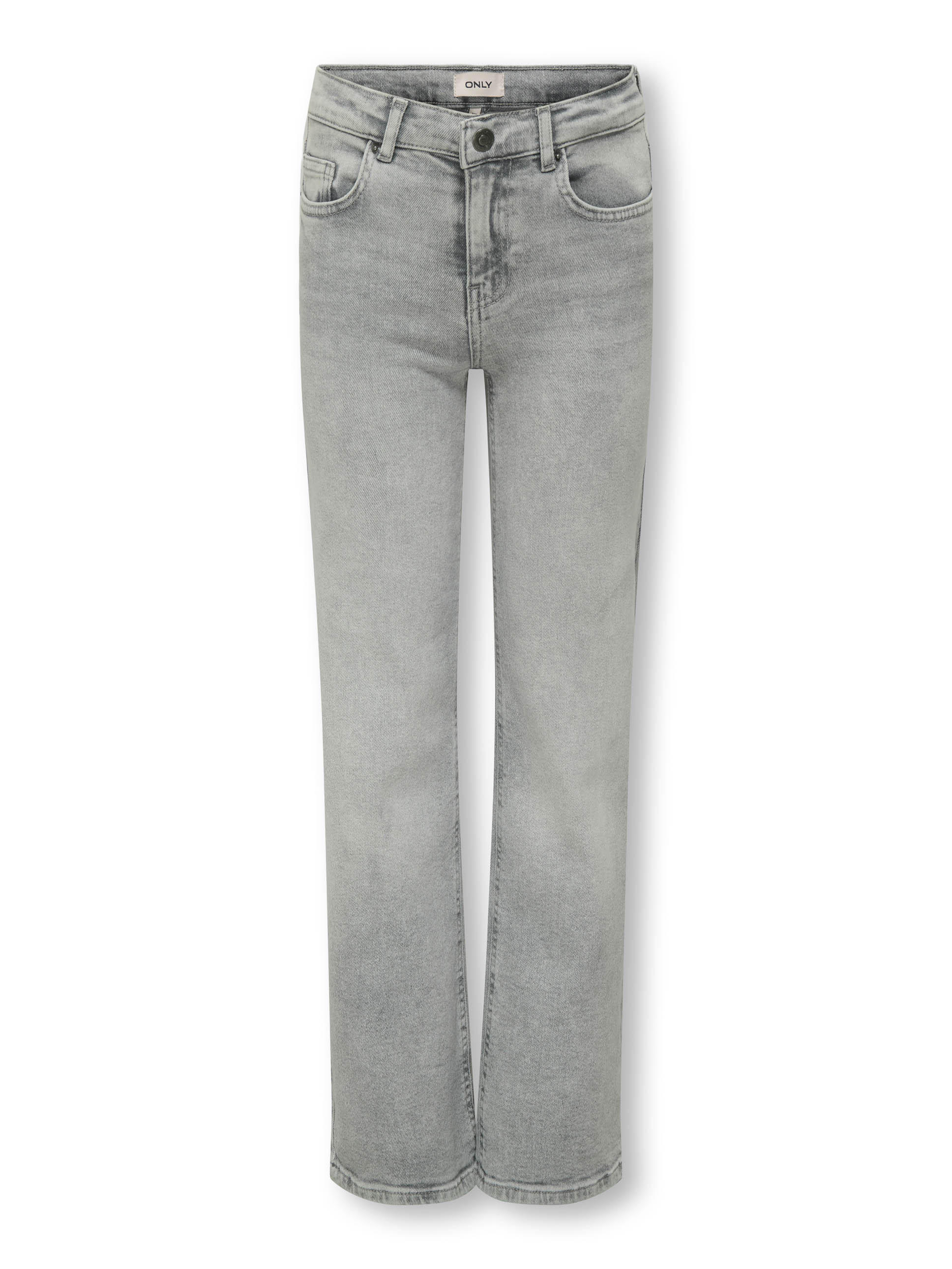 Kids ONLY Zomer jeans broek meisjes grijs - Wide Leg Fit - Kogjuicy