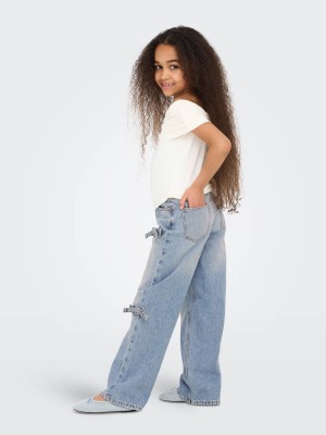 Only KOGHOPE WIDE BOW LB DNM CRO Light Blue Denim | Freewear KOGHOPE WIDE BOW LB DNM CRO - www.freewear.nl - Freewear