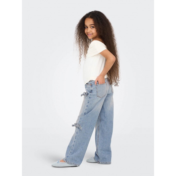 Only KOGHOPE WIDE BOW LB DNM CRO Light Blue Denim | Freewear KOGHOPE WIDE BOW LB DNM CRO - www.freewear.nl - Freewear