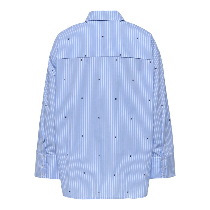 Only ONLNAIMA LS LOOSE LETTER SHIRT XT W: Angel Falls/bright white and bla | Freewear ONLNAIMA LS LOOSE LETTER SHIRT XT W: - www.freewear.nl - Freewear