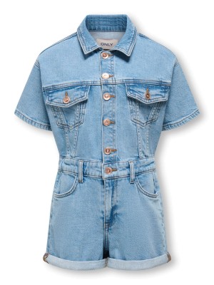 Only KOGCASTEL S/S PLAYSUIT DNM AZG Medium Blue Denim | Freewear KOGCASTEL S/S PLAYSUIT DNM AZG - www.freewear.nl - Freewear