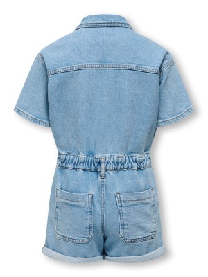 Only KOGCASTEL S/S PLAYSUIT DNM AZG Medium Blue Denim | Freewear KOGCASTEL S/S PLAYSUIT DNM AZG - www.freewear.nl - Freewear