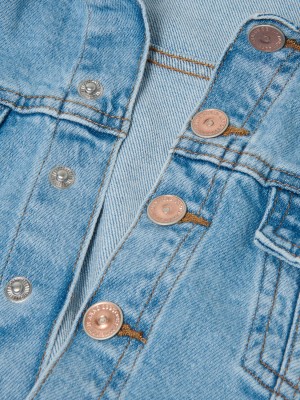 Only KOGCASTEL S/S PLAYSUIT DNM AZG Medium Blue Denim | Freewear KOGCASTEL S/S PLAYSUIT DNM AZG - www.freewear.nl - Freewear