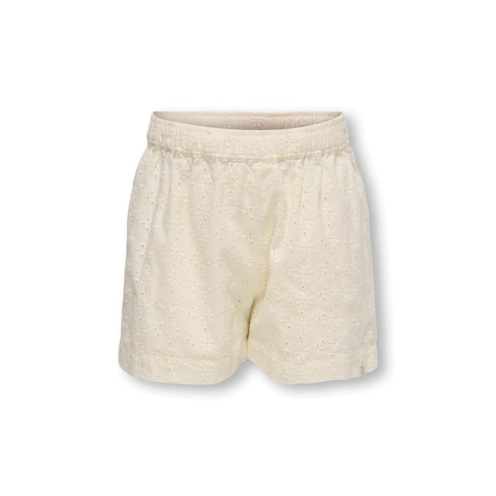 ONLY:KIDS ONLY KMGMARGOT LIFE EMBROIDERY SHORTS WV: Tofu/EMB - DTM | Freewear KMGMARGOT LIFE EMBROIDERY SHORTS WV: - www.freewear.nl - Freewear