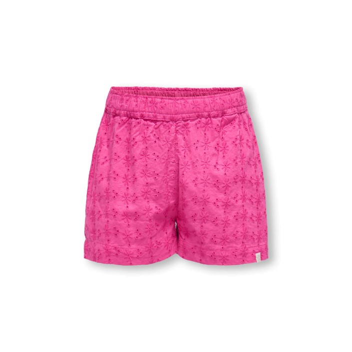 ONLY:KIDS ONLY KMGMARGOT LIFE EMBROIDERY SHORTS WV: Fuchsia Fedora/EMB - DTM | Freewear KMGMARGOT LIFE EMBROIDERY SHORTS WV: - www.freewear.nl - Freewear