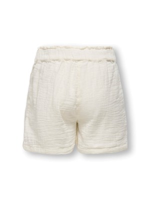 Only KOGTHYRA LIFE BUTTON SHORTS WVN Tofu | Freewear KOGTHYRA LIFE BUTTON SHORTS WVN - www.freewear.nl - Freewear