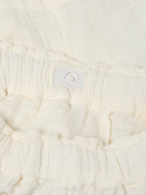 Only KOGTHYRA LIFE BUTTON SHORTS WVN Tofu | Freewear KOGTHYRA LIFE BUTTON SHORTS WVN - www.freewear.nl - Freewear