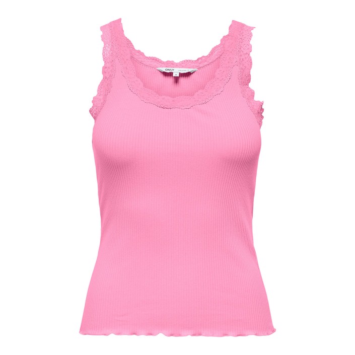 Only ONLSARA SHARAI LIFE TANK TOP JRS NO: Begonia Pink | Freewear ONLSARA SHARAI LIFE TANK TOP JRS NO: - www.freewear.nl - Freewear