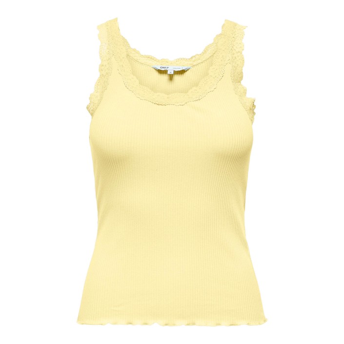 Only ONLSARA SHARAI LIFE TANK TOP JRS NO: Double Cream | Freewear ONLSARA SHARAI LIFE TANK TOP JRS NO: - www.freewear.nl - Freewear