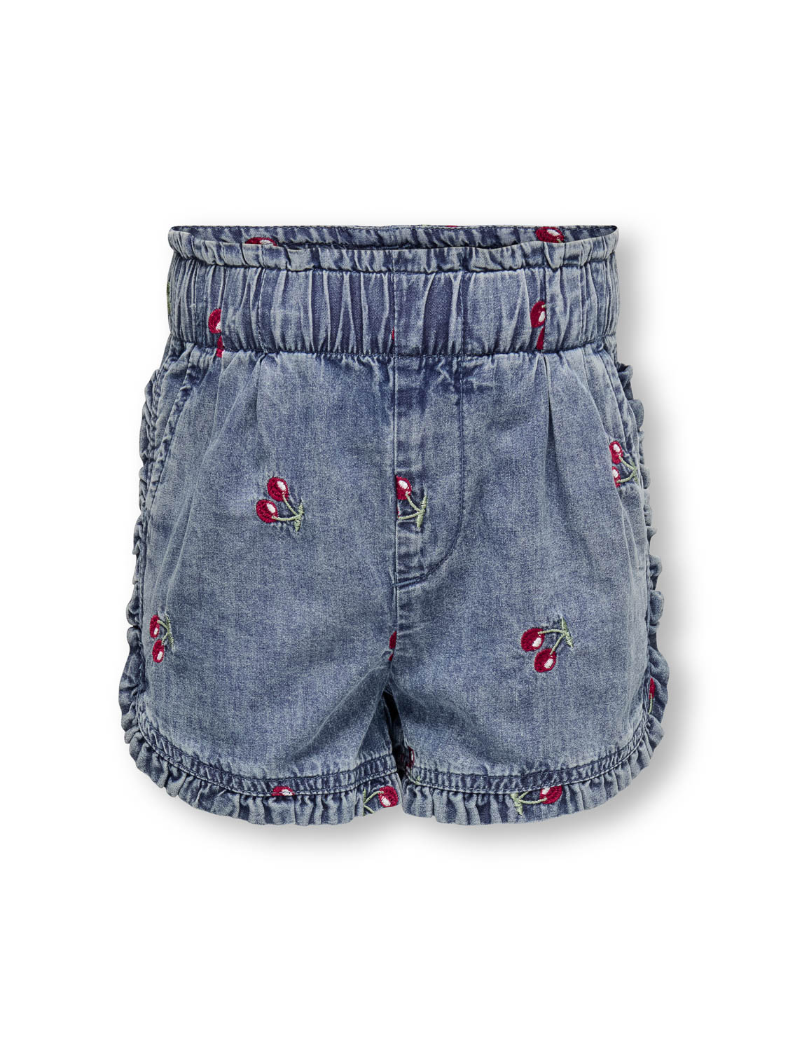 Only Kids Kmgdandy Cherry Frill Dnm Shorts